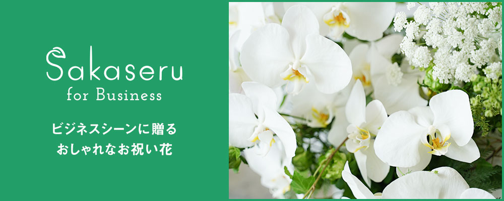 Sakaseru for Business ビジネスシーンに贈るおしゃれなお祝い花